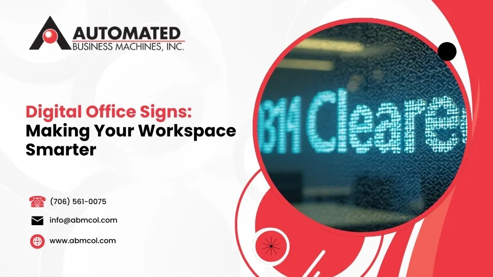Digital Office Signs: Making Your Workspace Smarter