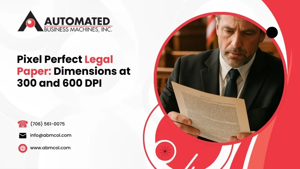 Pixel Perfect Legal Paper: Dimensions at 300 and 600 DPI