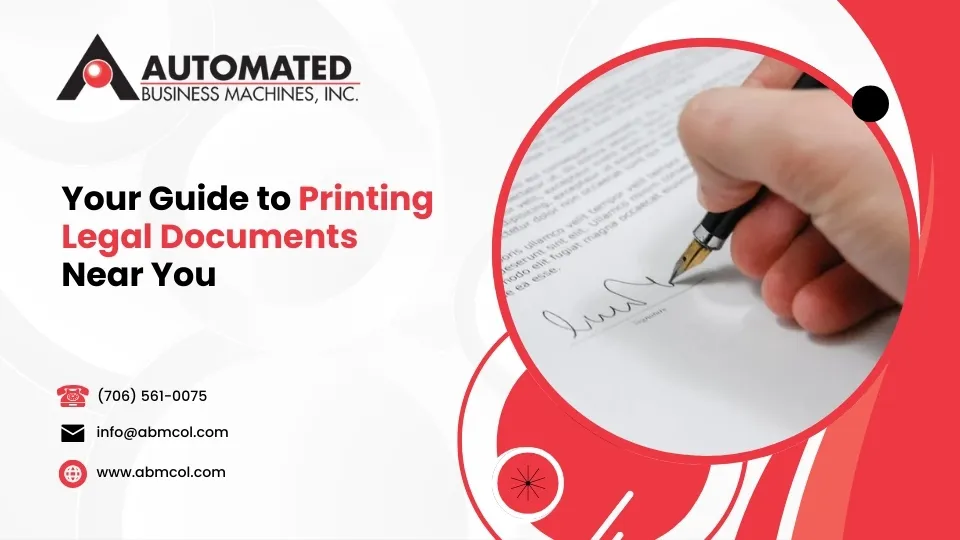 Your Guide to Printing Legal Documents Near You