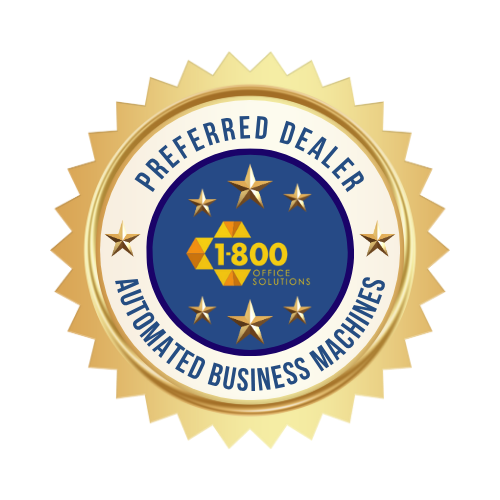 1-800 Office Solutions Preferred Dealer badge