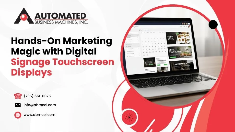 Digital signage touchscreen displays