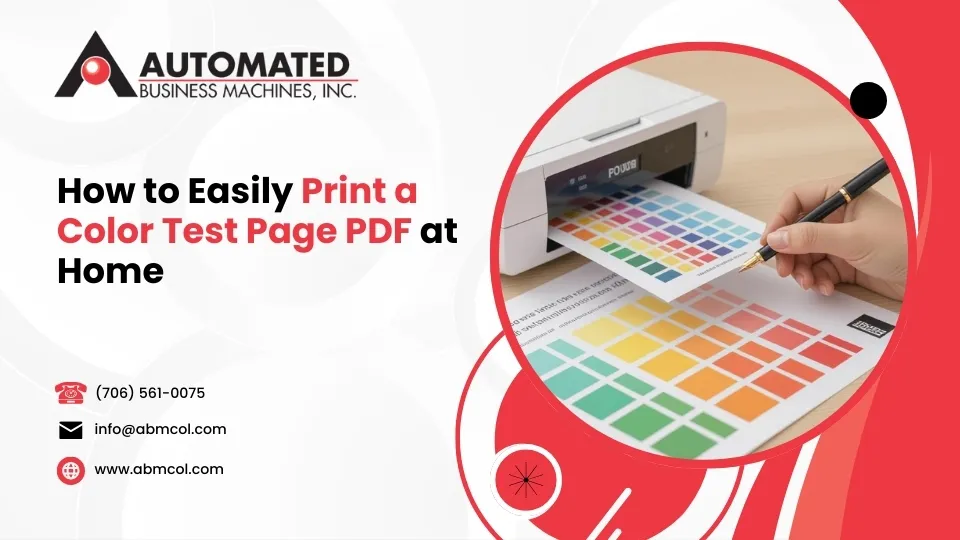 How to Easily Print a Color Test Page PDF at Home