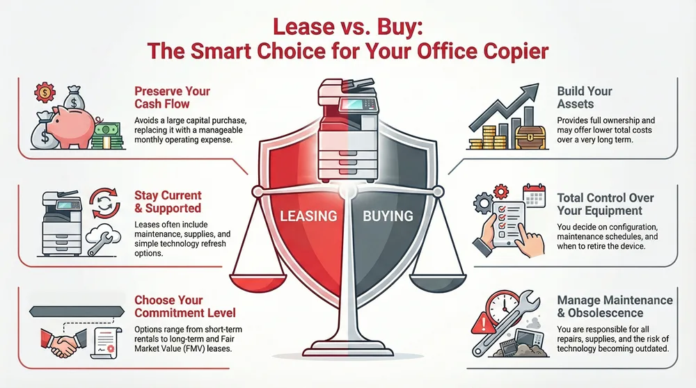 Infographic about Augusta GA Copier Leasing & Sales