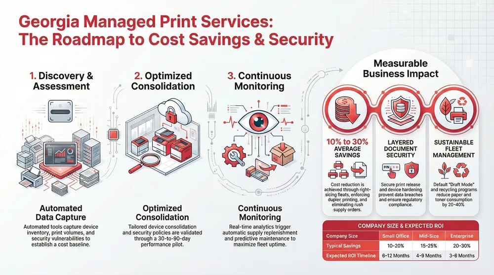 Infographic about Managed Print Services for Businesses in Georgia