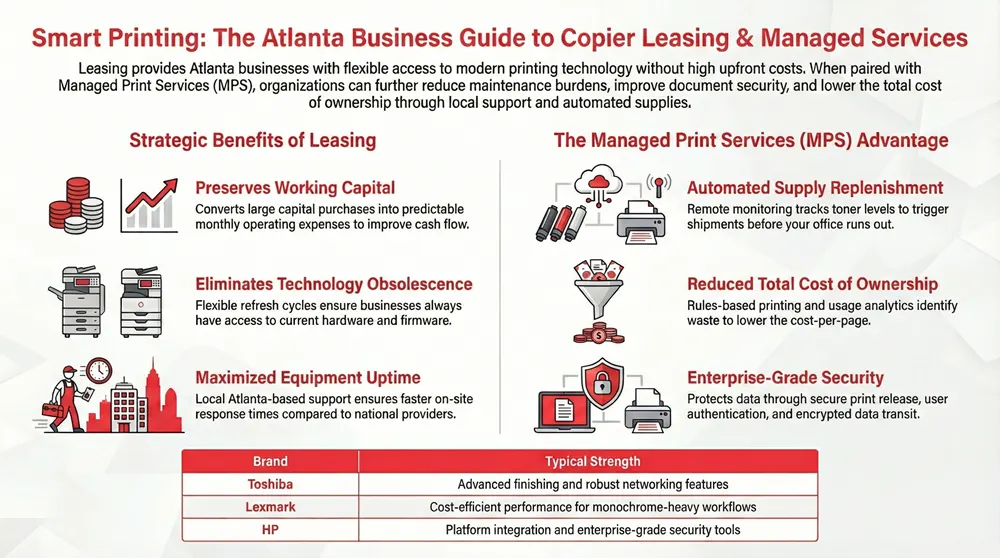 Infographic about Affordable Copier Leasing in Atlanta, GA