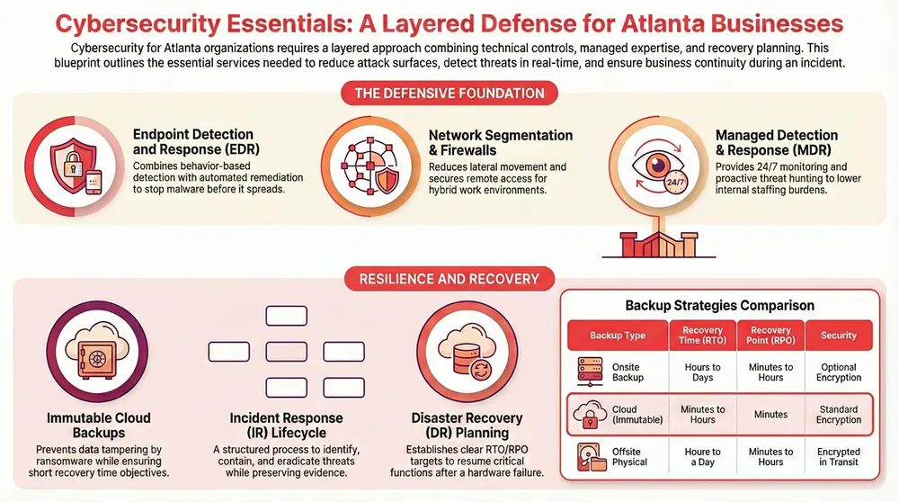 Infographic about Business Cybersecurity Solutions in Atlanta, GA