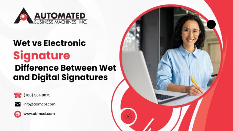 Wet Signature vs Electronic Signature