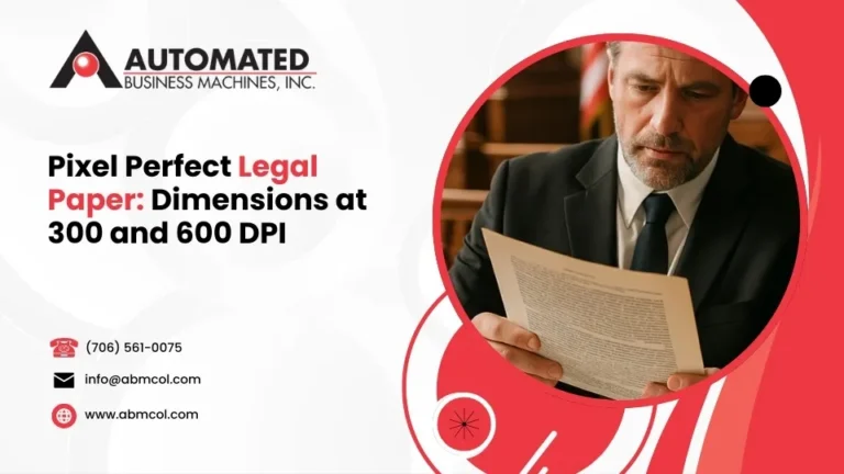 Pixel Perfect Legal Paper: Dimensions at 300 and 600 DPI
